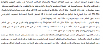 جمعية النجاة الخيرية : قدمنا مساعدات اغاثية للمنكوبين في مختلف الدول